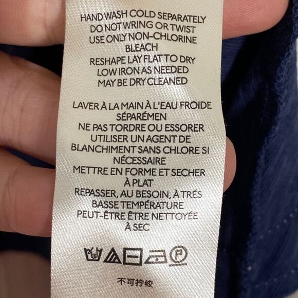 Free People | Blue Embroidered V Neck Sleeveless Top Size Small - Picture 7 of 8